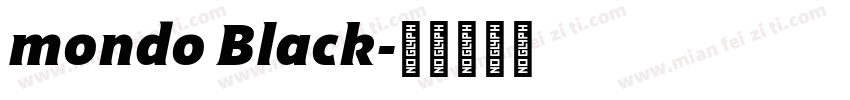 mondo Black字体转换